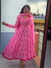 Aanchal Soft Cotton Western Anarkali Kurti With Dupatta Suppliers In India